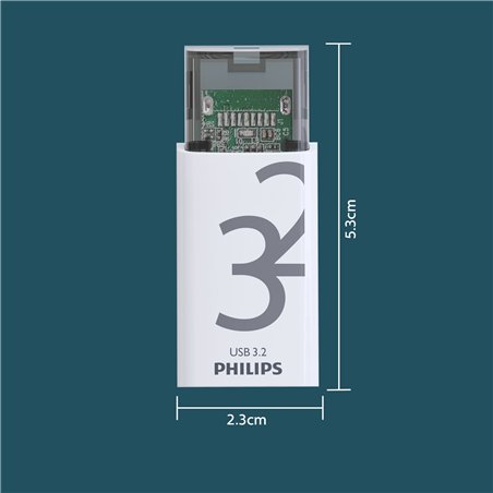 Philips USB 3.2             32GB Click Series Gen 1 USB-C