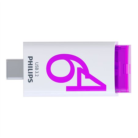Philips USB 3.2             64GB Click Series Gen 1 USB-C