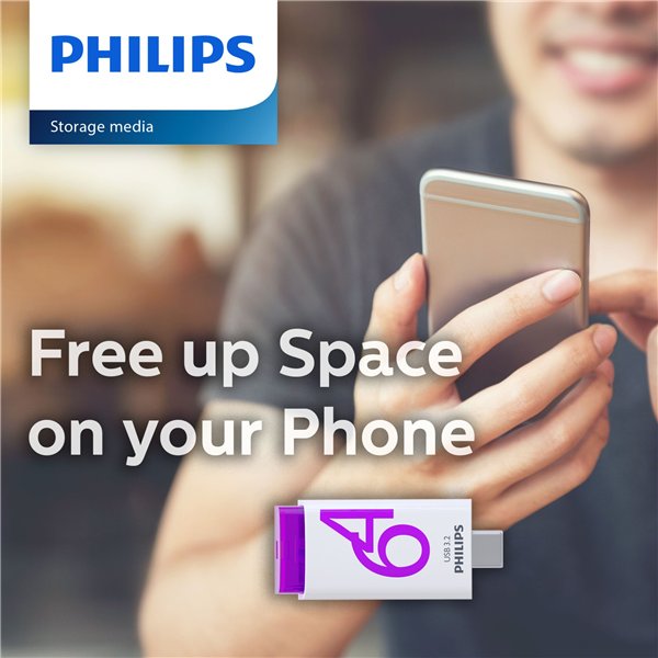 Philips USB 3.2             64GB Click Series Gen 1 USB-C