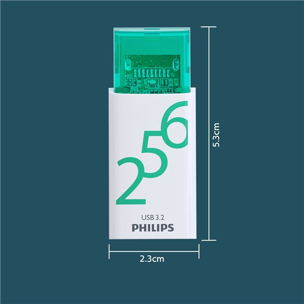 Philips USB 3.2            256GB Click Series Gen 1 USB-C