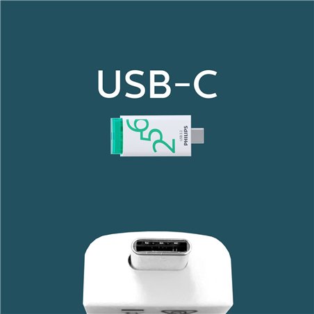 Philips USB 3.2            256GB Click Series Gen 1 USB-C