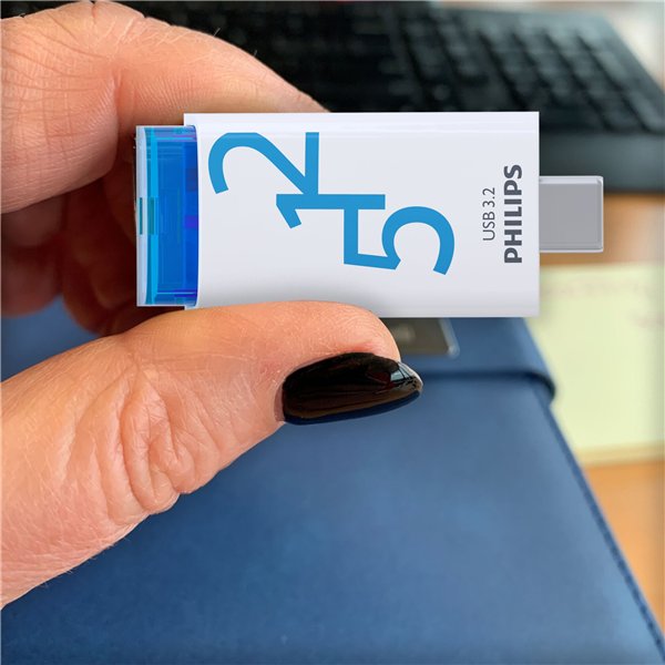 Philips USB 3.2            512GB Click Series Gen 1 USB-C