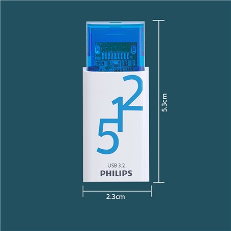 Philips USB 3.2            512GB Click Series Gen 1 USB-C