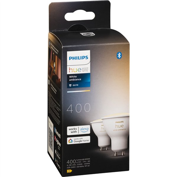 Philips Hue kit GU10 BT 2 pz. 5W 400lm bianco Ambiance
