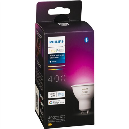 Philips Hue lampada LED GU10 400lm White Color Amb.