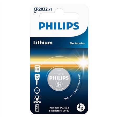 Philips Lithium 3.0V batteria bottone CR2032
