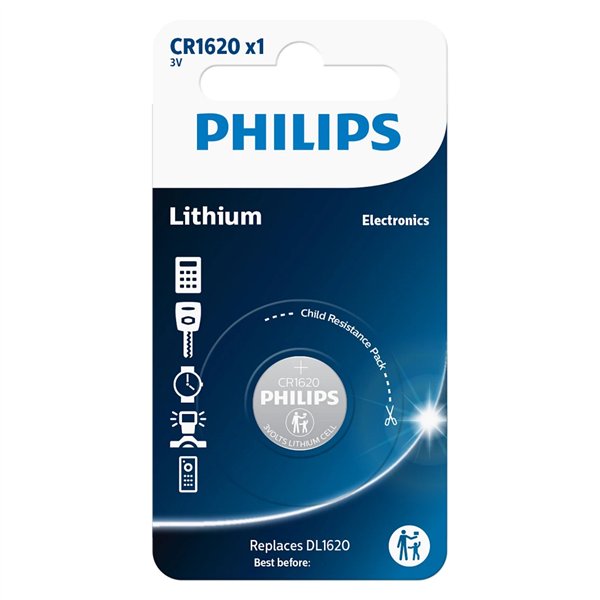 Philips Lithium 3.0V batteria bottone CR1620