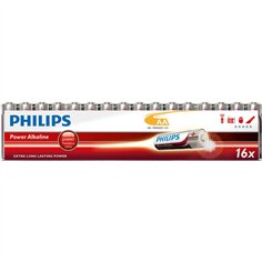 1x16 Philips Power Alkaline AA batteria Promo Pack