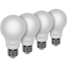Philips LED lampada E27 4pz kit 75W 4000K