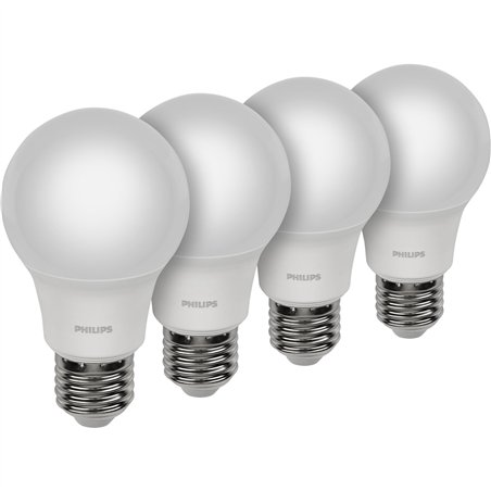 Philips LED lampada E27 4pz kit 75W 4000K