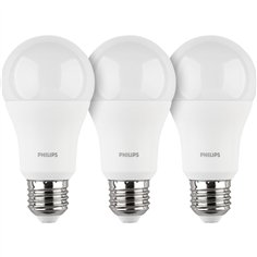Philips LED lampadina E27 kit 3pz  100W 4000K