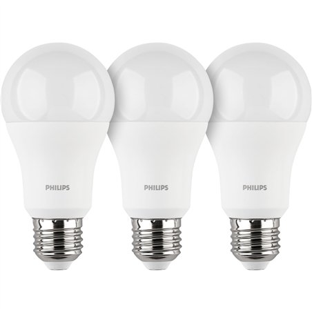Philips LED lampadina E27 kit 3pz  100W 4000K