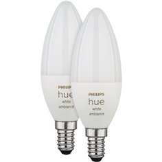 Philips Hue LED lampad. E14 kit 2pz. 5,2W 470lm White Ambiance