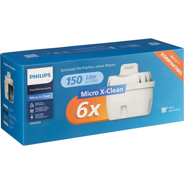 Philips Micro X-clean cartuccia filtro acqua conf. 6p.