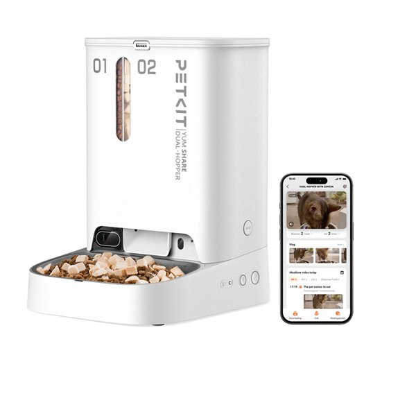 PETKIT YumShare Dual-Hopper con telecamera (P591)