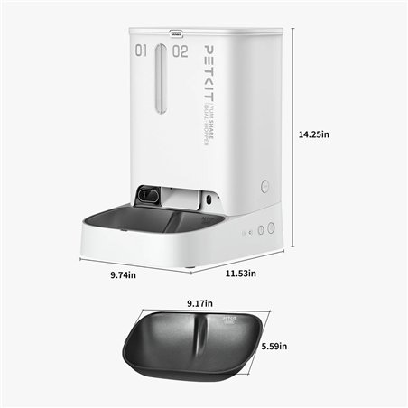 PETKIT YumShare Dual-Hopper con telecamera (P591)