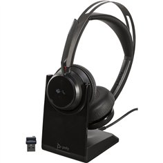 HP Poly Voyager Focus 2 UC Stereo c. supporto USB-C/A