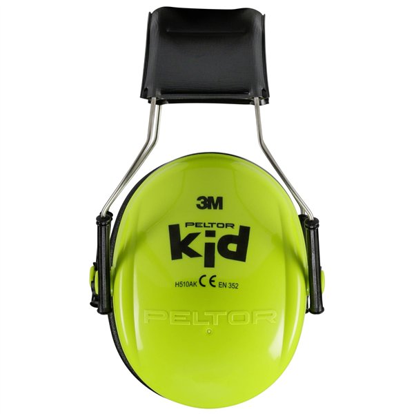 3M Peltor Kid cuffia antirumore per bambini 27 dB verde neon