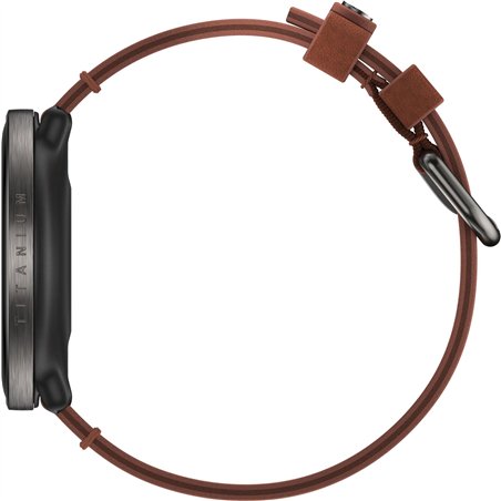 Polar Ignite 3 Titanium cinturino pelle e silicone