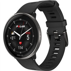 Polar Ignite 3 Titanium cinturino silicone nero