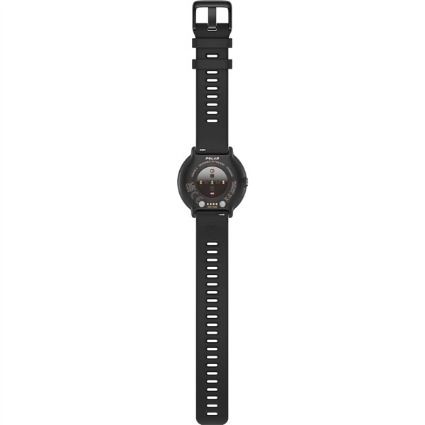 Polar Ignite 3 Titanium cinturino silicone nero