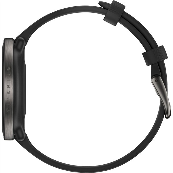 Polar Ignite 3 Titanium cinturino silicone nero