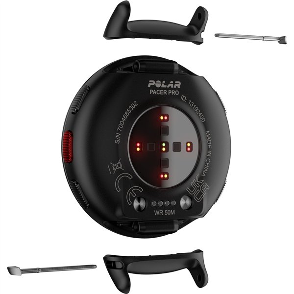 Polar Pacer PRO HR grigio/nero M/L