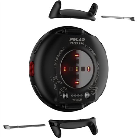 Polar Pacer PRO HR grigio/nero M/L