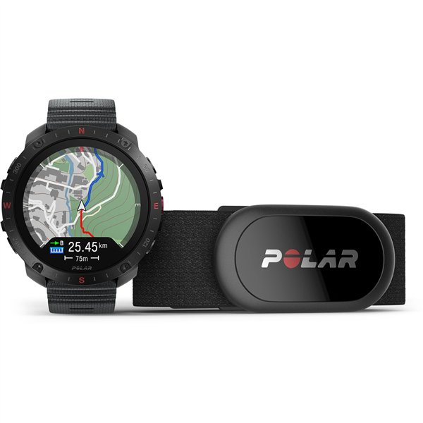 Polar Grit X2 Pro HR S-L nero