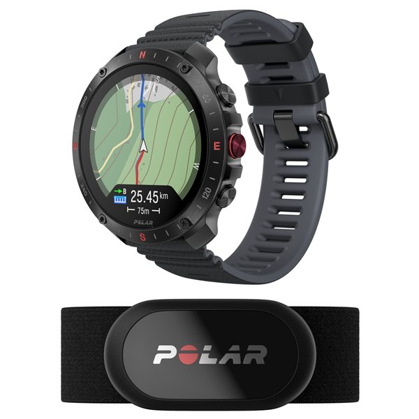 Polar Grit X2 Pro HR S-L nero