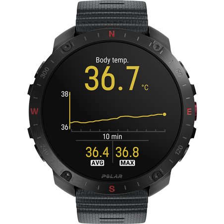 Polar Grit X2 Pro HR S-L nero