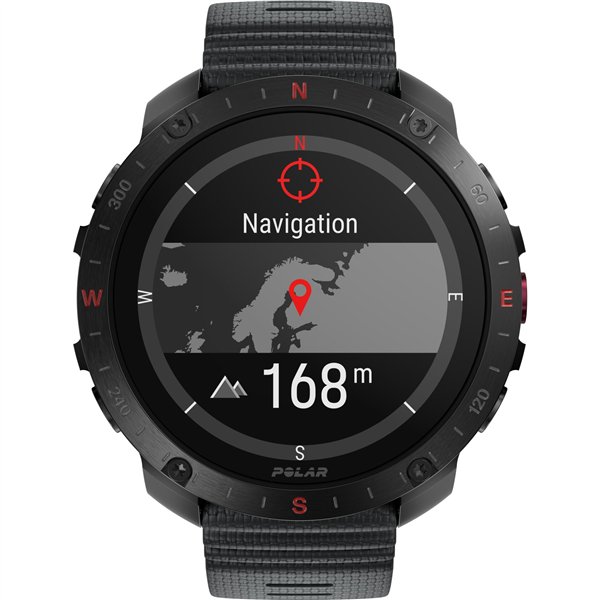 Polar Grit X2 Pro HR S-L nero