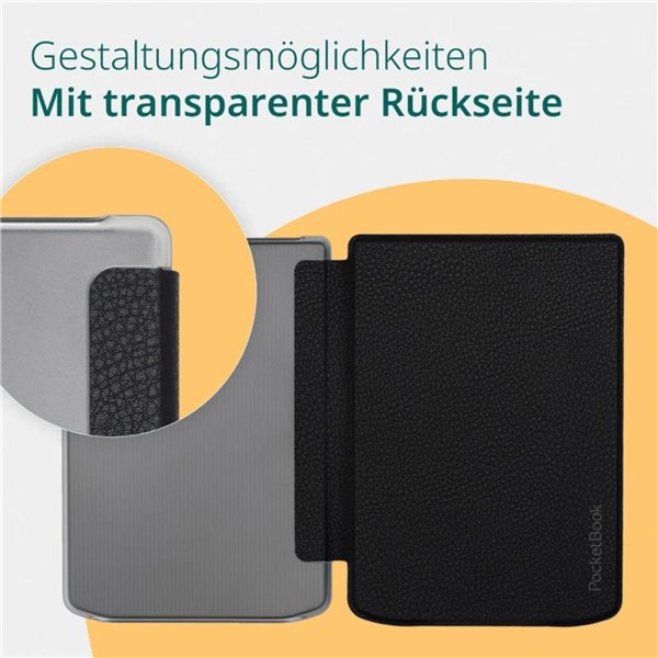 PocketBook Shell Cover Transparent Black