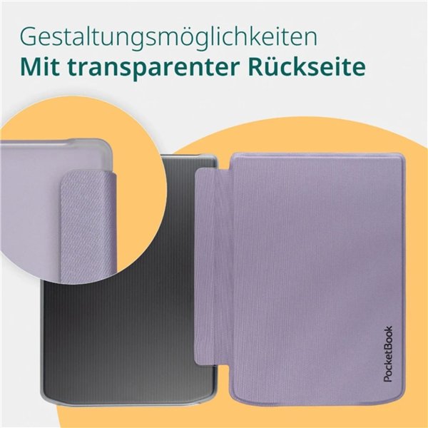 PocketBook Shell Cover Transparent Light Purple