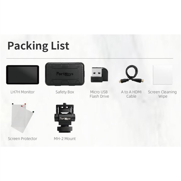 Portkeys LH7H 7 poll.Touchscreen Monitor con 1000 Nits