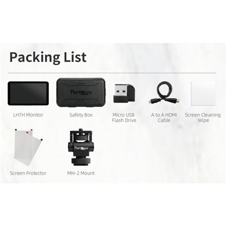 Portkeys LH7H 7 poll.Touchscreen Monitor con 1000 Nits