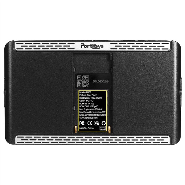 Portkeys LH7P 7 Pollici nero Touchscreen Monitor