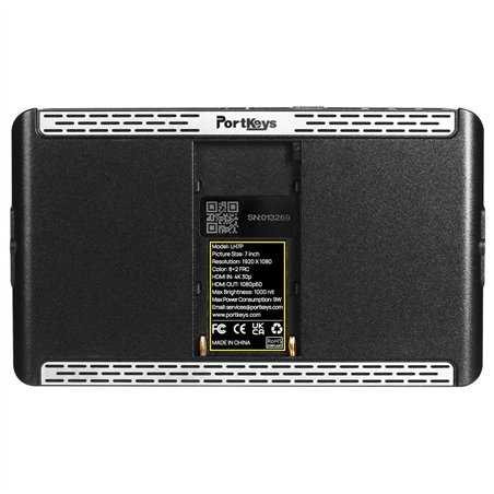 Portkeys LH7P 7 Pollici nero Touchscreen Monitor