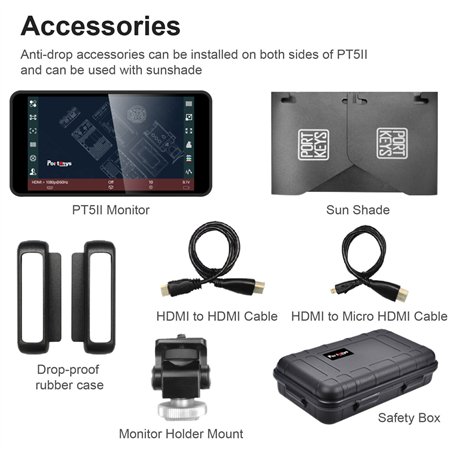 Portkeys PT5 II 5 Pollici 4K HDMI Touchscreen Monitor