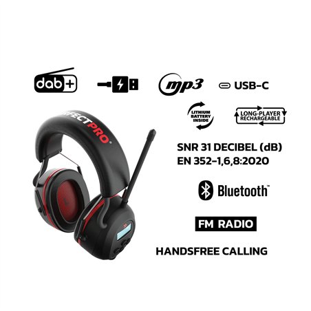 PerfectPro H-40 Earprotection cuffia da cantiere