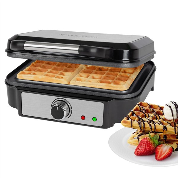 Proficook PC-WA 1240 inox piastra waffle belg. doppio
