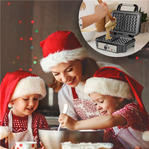 Proficook PC-WA 1240 inox piastra waffle belg. doppio