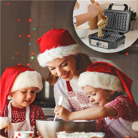 Proficook PC-WA 1240 inox piastra waffle belg. doppio