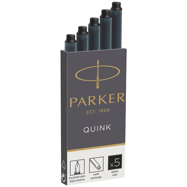1x5 Parker cartuccia Quink nero