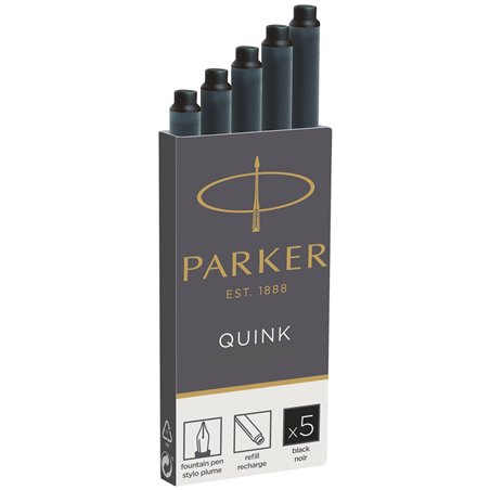 1x5 Parker cartuccia Quink nero