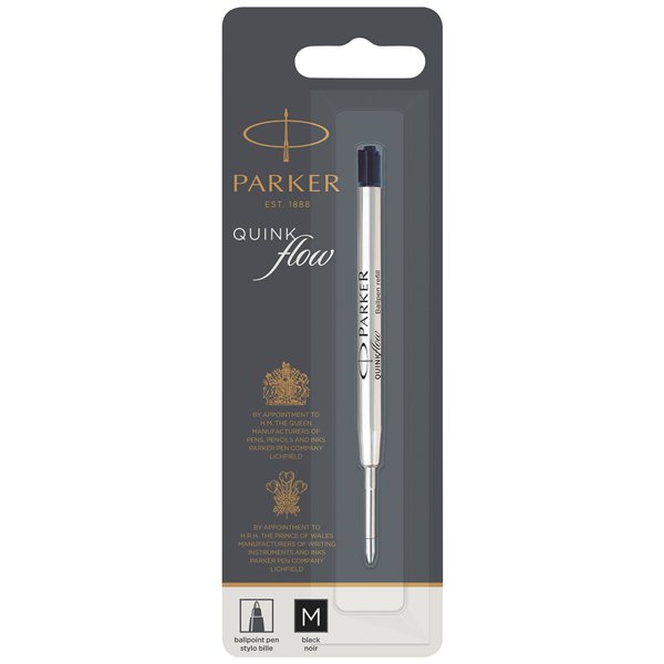 Parker Quinkflow Mine M nero penna (Blister)