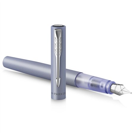 Parker Vector XL argento metall. blu C.C. penna stilografica M