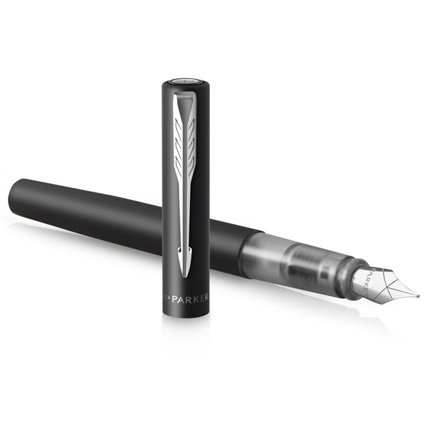 Parker Vector XL nero metall. C.C. penna stilografica M