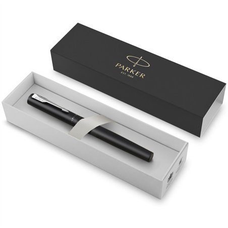 Parker Vector XL nero metall. C.C. stilografica F