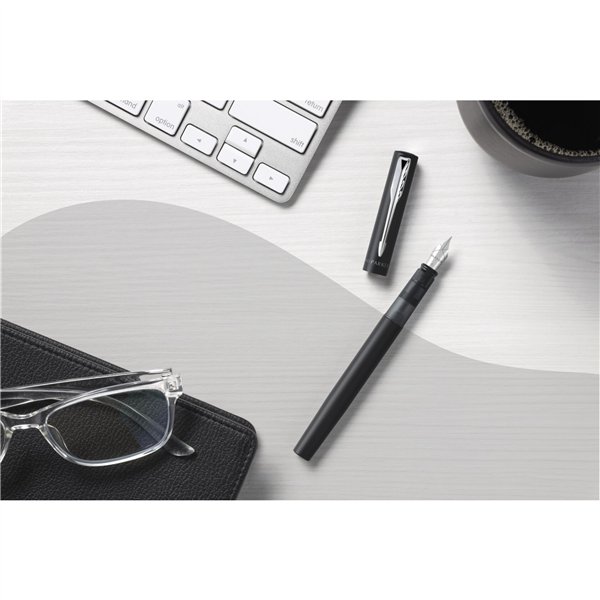 Parker Vector XL nero metall. C.C. stilografica F